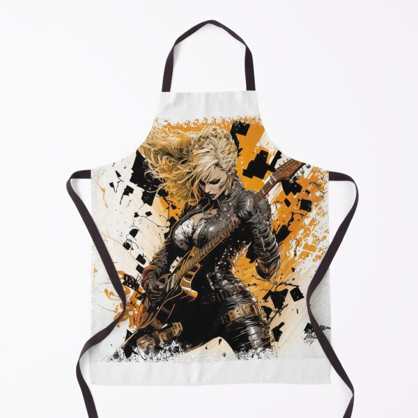 Item preview, ROCKER GIRL LEATHER SUIT SPLASH ELECTRIC GUITAR DESTROYER designed and sold by ogirdorgraphics.