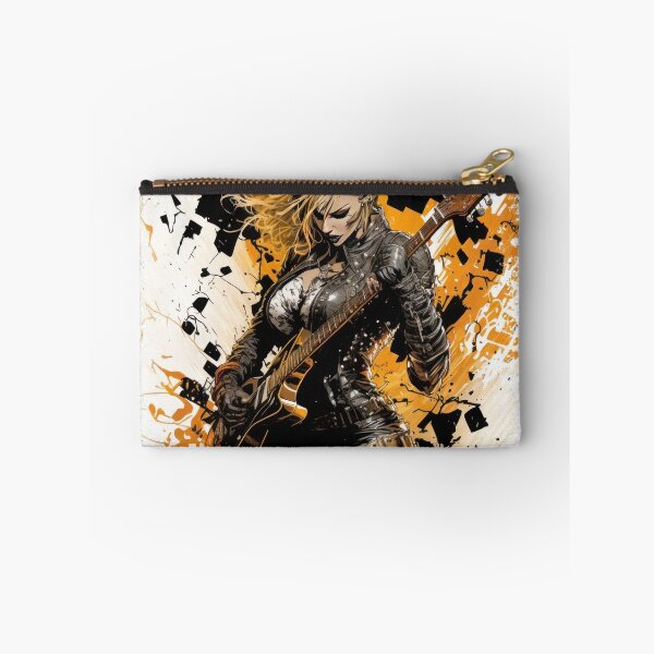 Item preview, ROCKER GIRL LEATHER SUIT SPLASH ELECTRIC GUITAR DESTROYER designed and sold by ogirdorgraphics.
