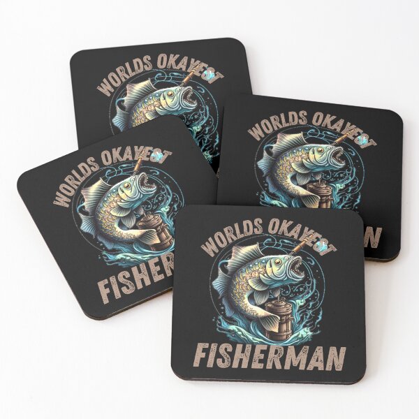 Item preview, Worlds Okayest Fisherman designed and sold by Affyboss6.