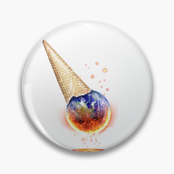 Item preview, Lava Burn Earth Planet Ice Cream Melting Sun designed and sold by Jolly-Yosei.
