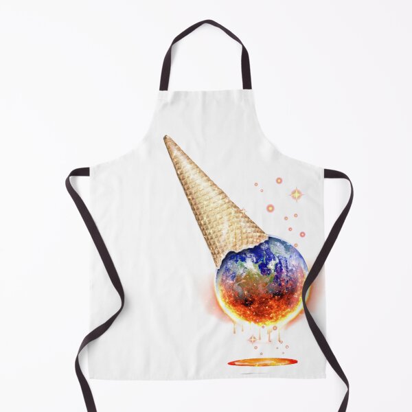 Item preview, Lava Burn Earth Planet Ice Cream Melting Sun designed and sold by Jolly-Yosei.
