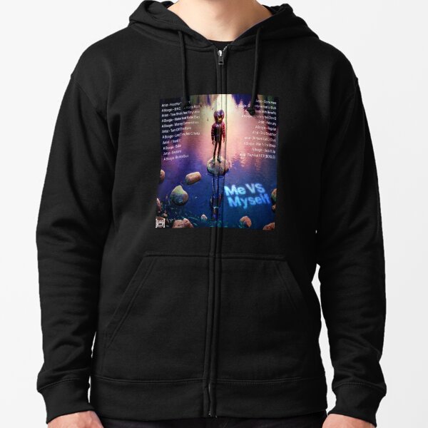 HQ a boogie me vs my self - high quality & color Zipped Hoodie