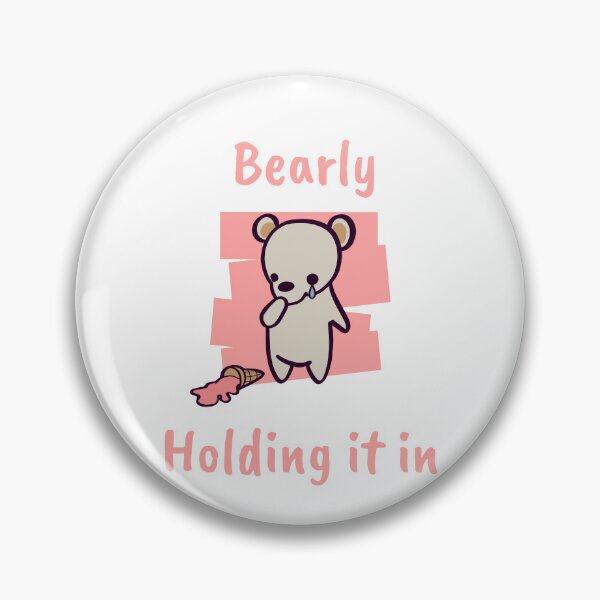 Item preview, Bearly Holding it In Adorable Bear Cub Cute designed and sold by ThumboArtBumbo.