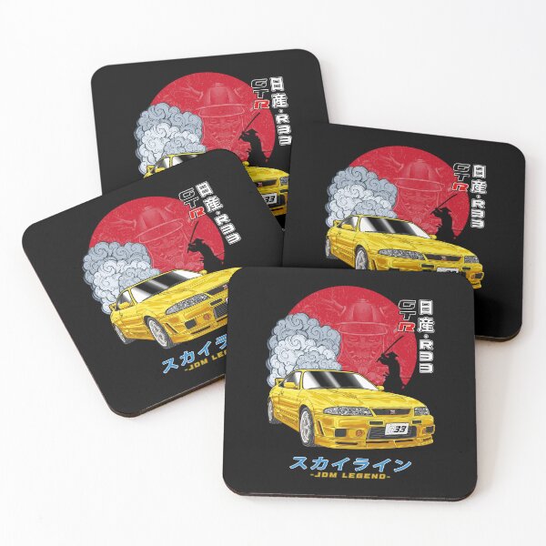 Item preview, Nippon JDM Yellow Nissan Skyline GT-R R33  designed and sold by JDM Guyvit.