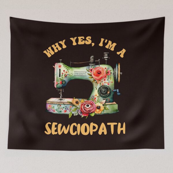 Item preview, Vintage Sewciopath Grandmas Sewing Machine designed and sold by joseech.