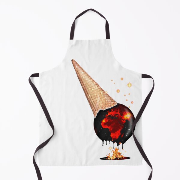 Item preview, Burning Black Earth Planet Ice Cream Melting Fire designed and sold by Jolly-Yosei.