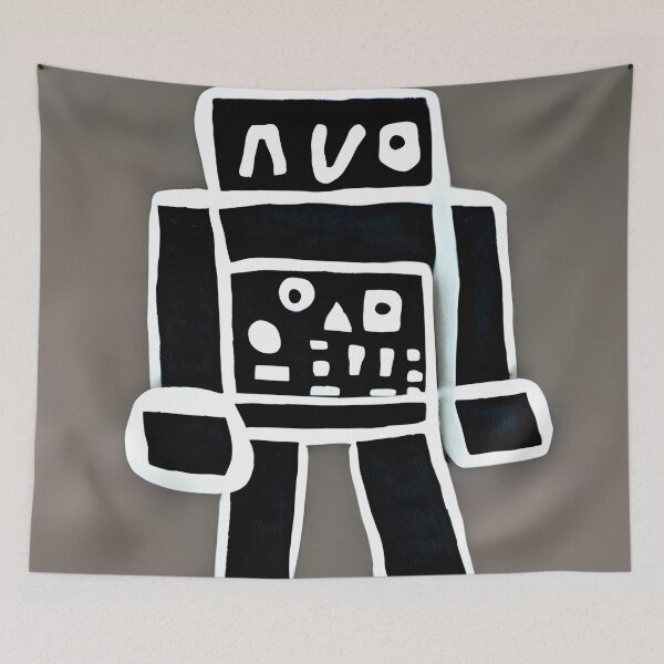 Aperçu de l'œuvre Des robots à la manière d'A.R. Penck créée et vendue par CRAFTER-MEDIA.
