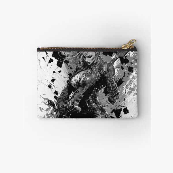 Item preview, ROCKER GIRL LEATHER SUIT SPLASH ELECTRIC GUITAR DESTROYER designed and sold by ogirdorgraphics.