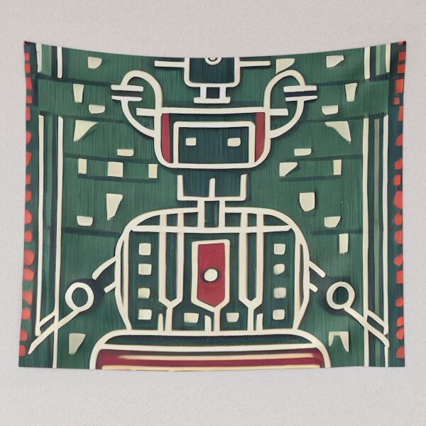 Aperçu de l'œuvre Robot style sécession créée et vendue par CRAFTER-MEDIA.