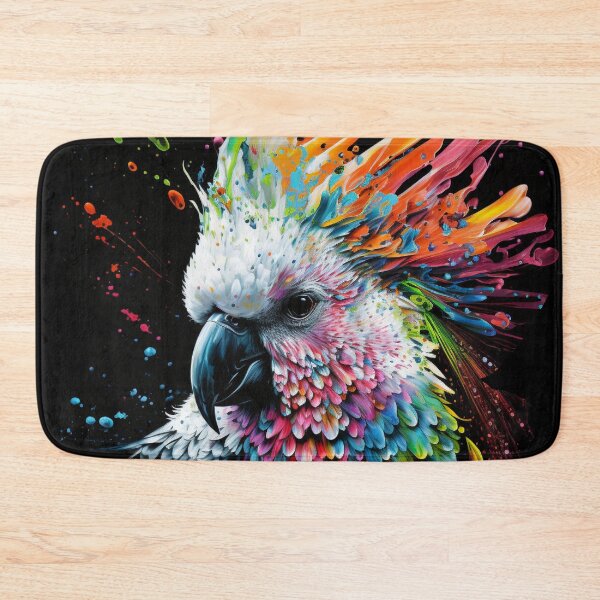 Item preview, Cockatoo in rainbows designed and sold by BloodRubyz.