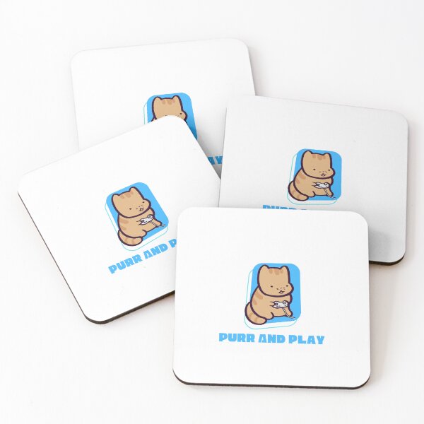 Item preview, Purr and Play Cute Gamer Cat designed and sold by ThumboArtBumbo.