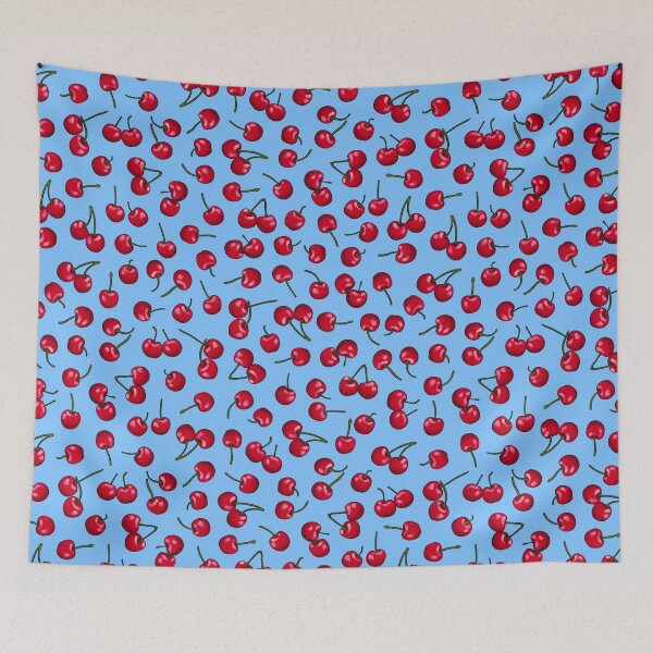 Item preview, Cherry picking (soft blue) designed and sold by Coloursplashnl.