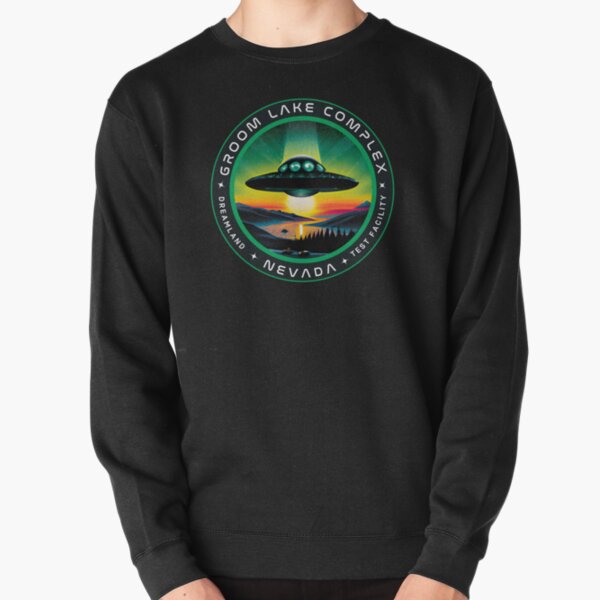 Item preview, Groom Lake Complex Area S4 Dreamland Test Facility UFO Alien designed and sold by The Masked Designer.