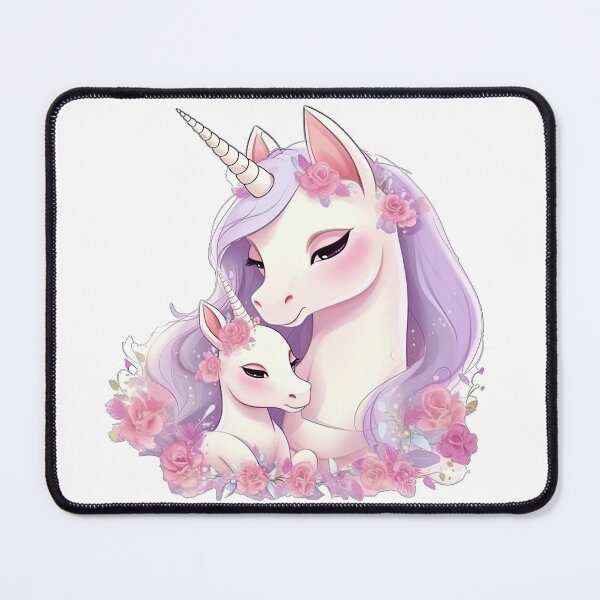 Item preview, Cute Unicorn Mom and Baby Three designed and sold by MaryFiore.
