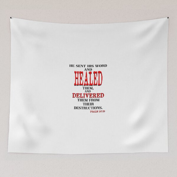 Item preview, HE SENT HIS WORD AND HEALED THEM... designed and sold by godswordinc.
