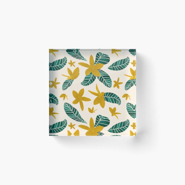 Item preview, Tropical Sunny Gold Florals designed and sold by artsylyons.