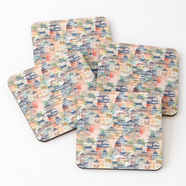 Item preview, Tea Houses of Gion designed and sold by PixelPatchwork.