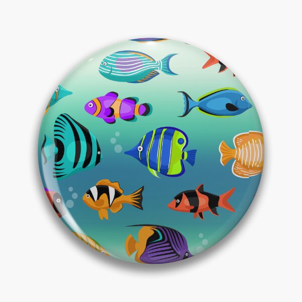 Item preview, TROPICAL FISH, COLORFUL FISH PATTERN, SEA LIFE, OCEAN, SCUBA, DIVING, SNORKELING, TROPICAL ISLANDS,AQUARIUM designed and sold by classic car craze.
