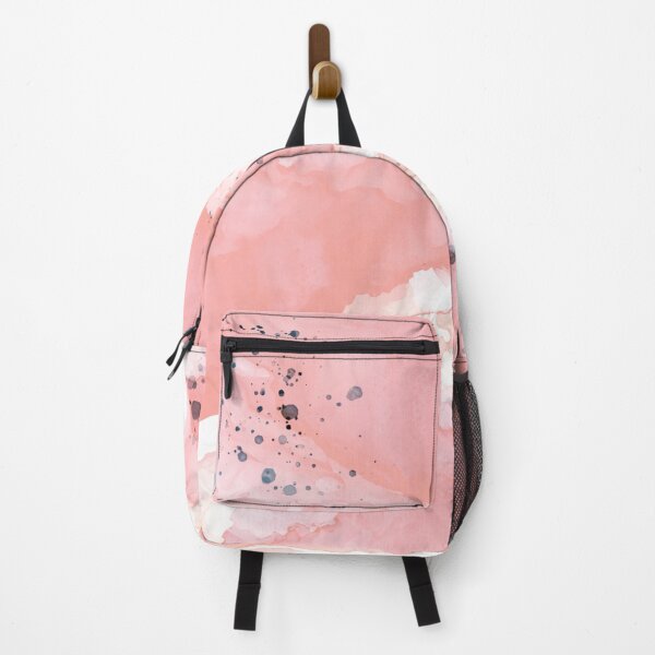 Item preview, Peach pink watercolor, fluid art, swirl, abstract, marble pattern designed and sold by Collagedream.
