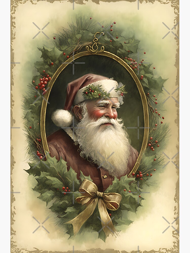 Vintage Christmas Santa Claus - Santa Claus - Sticker