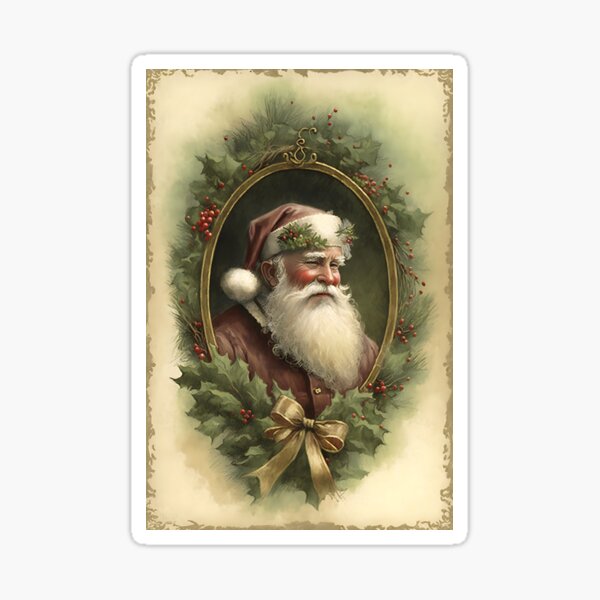 Item preview, Vintage Santa Claus Father Christmas Watercolor Old Fashioned Yule designed and sold by CGSGraphics.