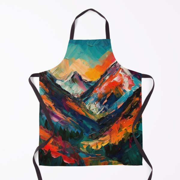 Item preview, Finger painted mountainscape designed and sold by Matt's Artificial Nature.