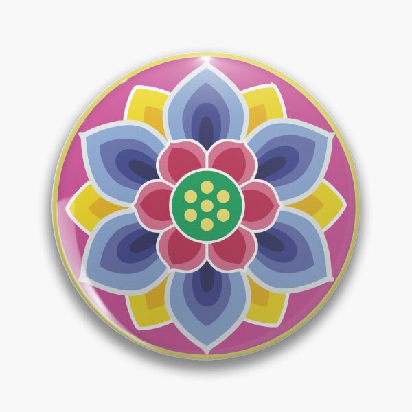 Item preview, Purple and blue Dancheong pattern [korean traditional] designed and sold by haje-shop.
