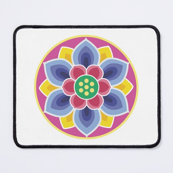 Item preview, Purple and blue Dancheong pattern [korean traditional] designed and sold by haje-shop.