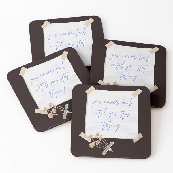 Item preview, You never fail until you stop trying designed and sold by Simo0455.