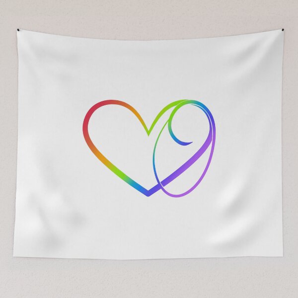 Artikelvorschau, Monogram O in Heart (Rainbow Outline) entworfen und verkauft von LancelotDesigns.