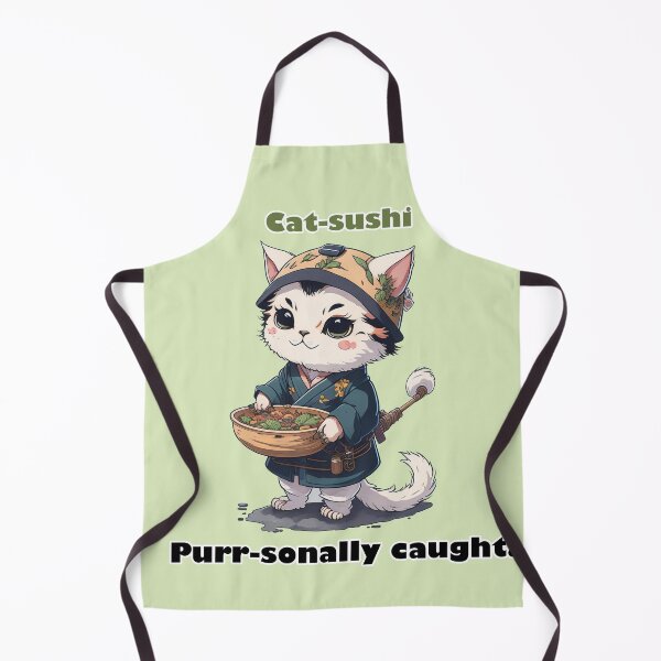 Item preview, Cat-sushi Purr-sonally Caught designed and sold by BellaDesignArt.