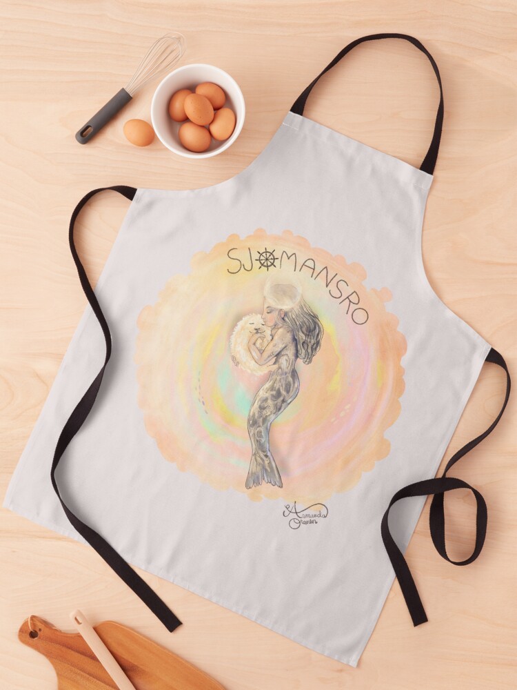 Thumbnail 1 of 6, Apron, Prayer of the seal designed and sold by AmisArt.