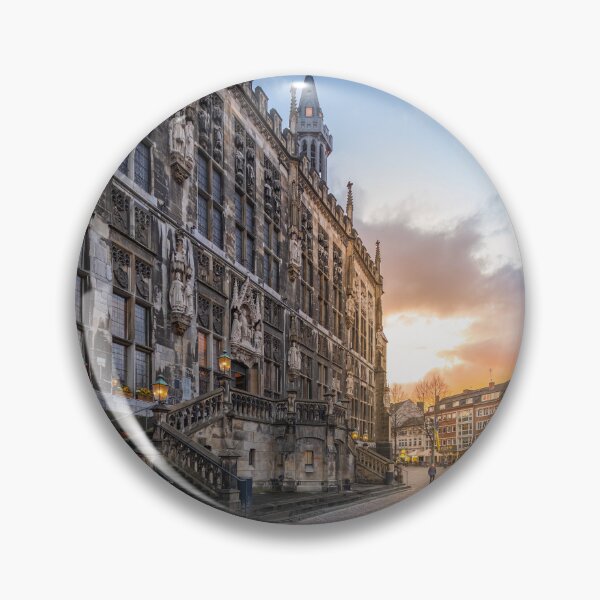 Item preview, Aachen City Hall in the sunset designed and sold by MadManFaber.