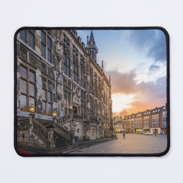 Item preview, Aachen City Hall in the sunset designed and sold by MadManFaber.