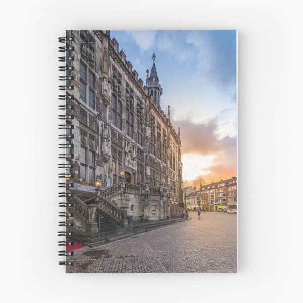 Item preview, Aachen City Hall in the sunset designed and sold by MadManFaber.