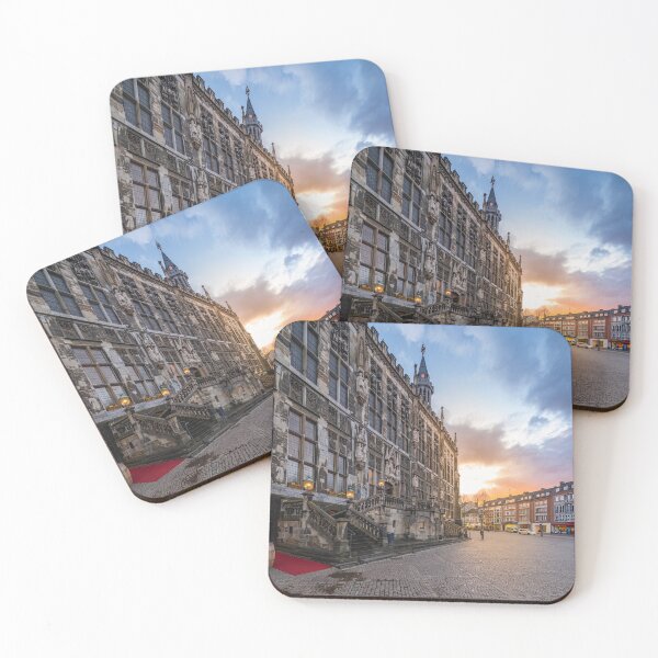 Item preview, Aachen City Hall in the sunset designed and sold by MadManFaber.