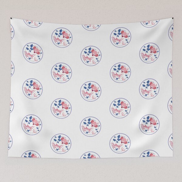 Item preview, Pink and blue flower [korea traditional] designed and sold by haje-shop.