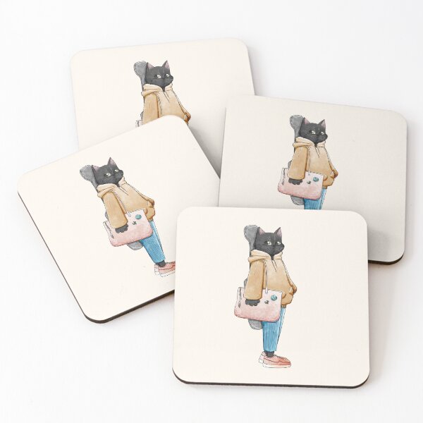 Item preview, Cute Black Cat Guitarist designed and sold by polyillustrates.