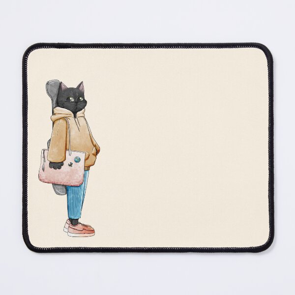 Item preview, Cute Black Cat Guitarist designed and sold by polyillustrates.
