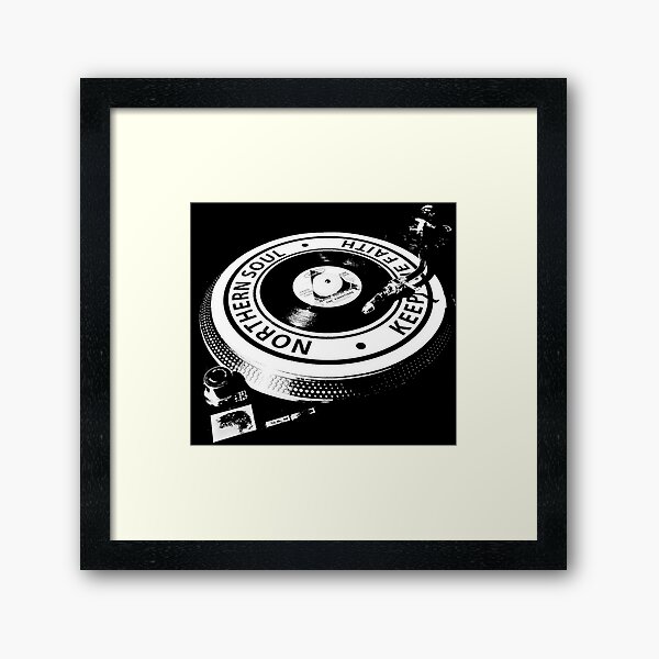 Northern Soul Keep The Faith 45 Framed Art Print