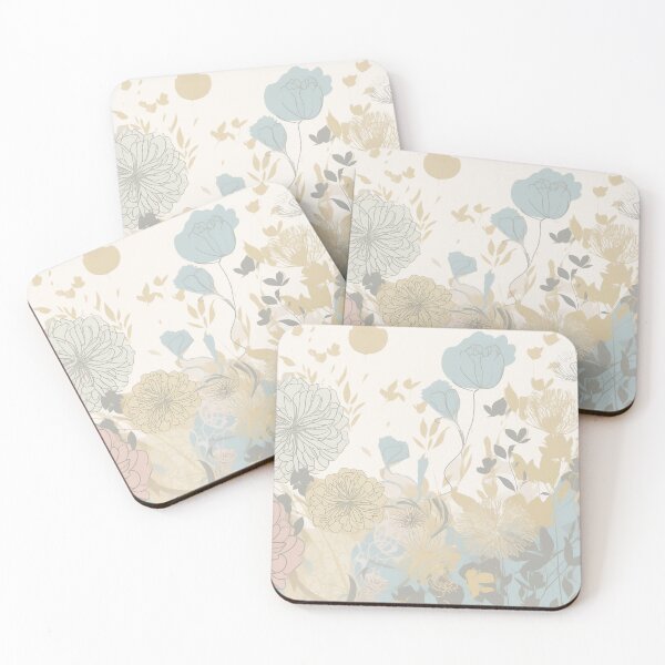 Item preview, Elegant Cream Pastel Floral Design designed and sold by GeekyDesignsEmp.