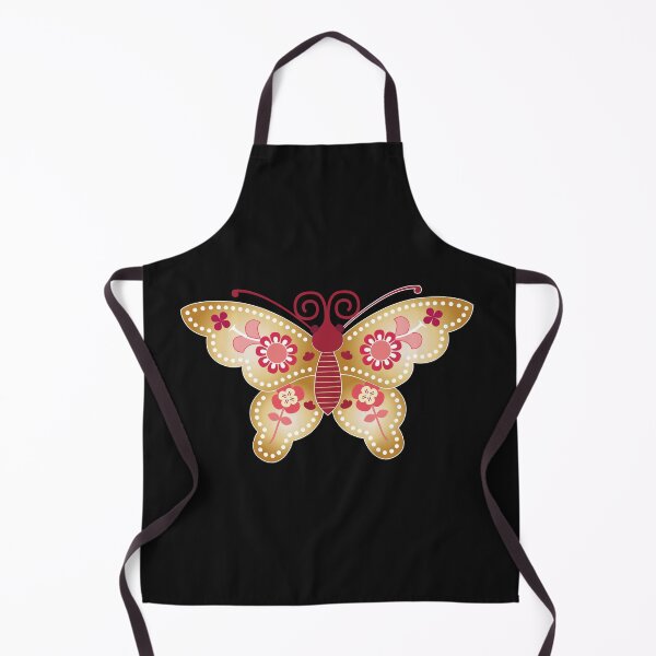 Item preview, Gold and red butterfly [korea traditional] designed and sold by haje-shop.