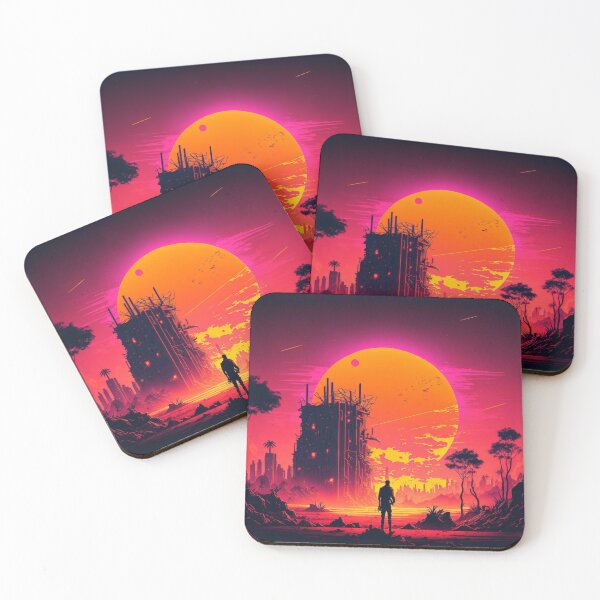 Item preview, Retrowave Landscape designed and sold by Nightarcade.