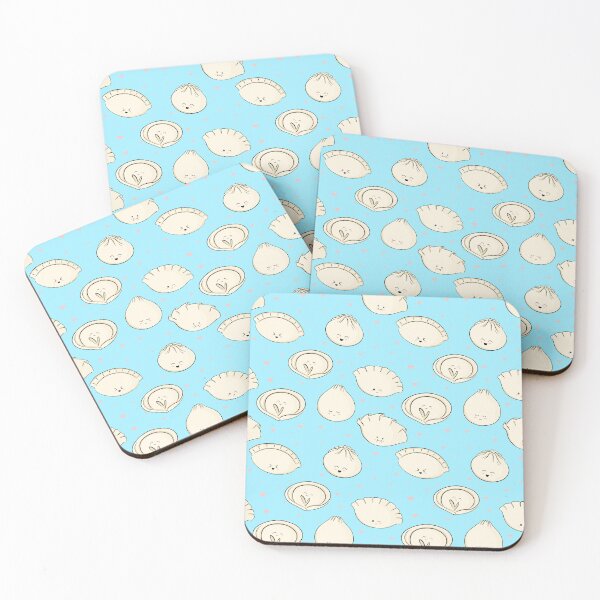 Item preview, Cute Dumplings With Faces and Hearts designed and sold by serafineaandd.