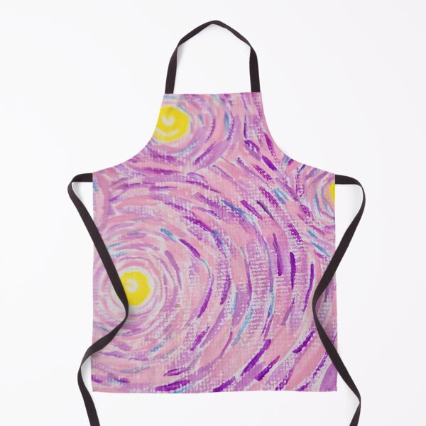 Item preview, Van Gogh inspired impressionist twilight sky in pink and purple designed and sold by JewelsNova.