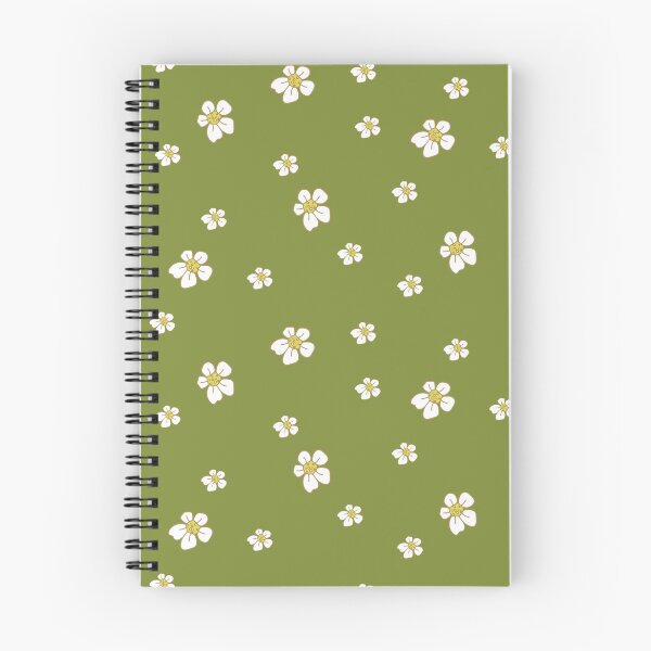 Item preview, Tiny white flower on green designed and sold by ChantalDesign.