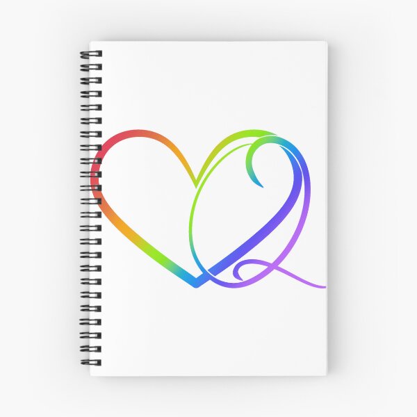 Item preview, Monogram Q in Heart (Rainbow Outline) designed and sold by LancelotDesigns.
