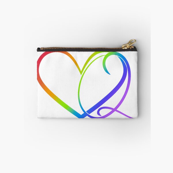 Item preview, Monogram Q in Heart (Rainbow Outline) designed and sold by LancelotDesigns.