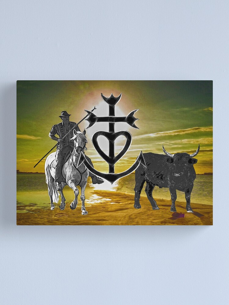 Silver Guardians Camargue Cross lapel pin