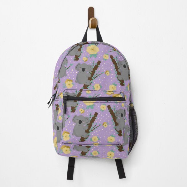 Item preview, Cute Koalas With Yellow Flowers And Lavender Background designed and sold by serafineaandd.